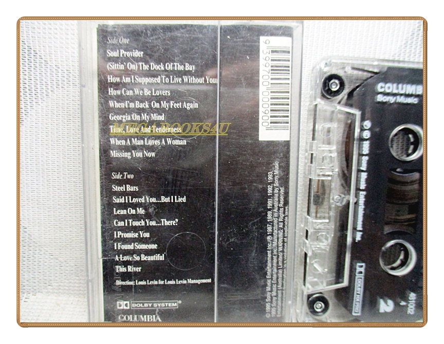 เทปเพลงสากล MICHAEL BOLTON GREATEST HITS 1985-1995