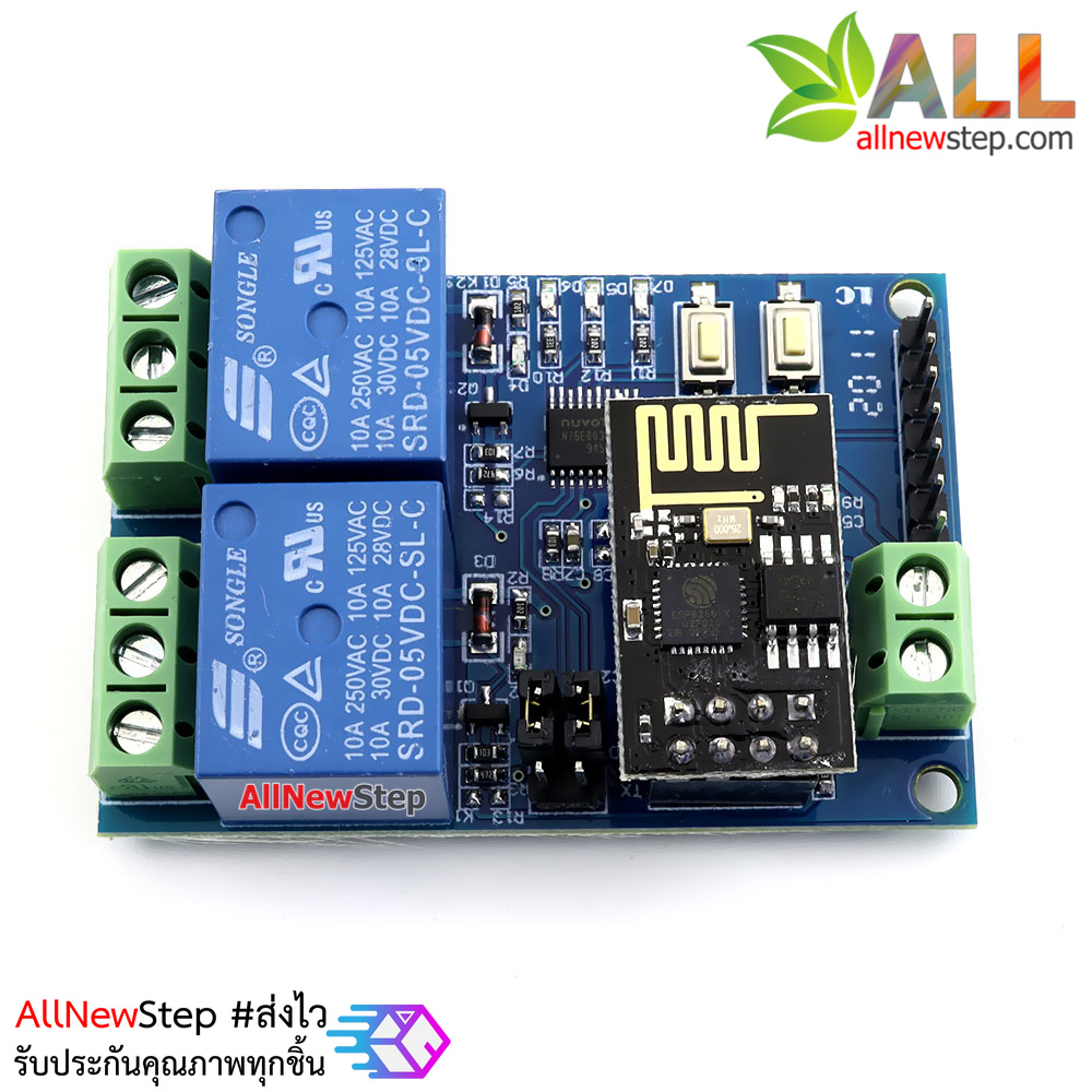 โมดูล Relay ESP8266 dual WiFi relay 5V IoT smart home