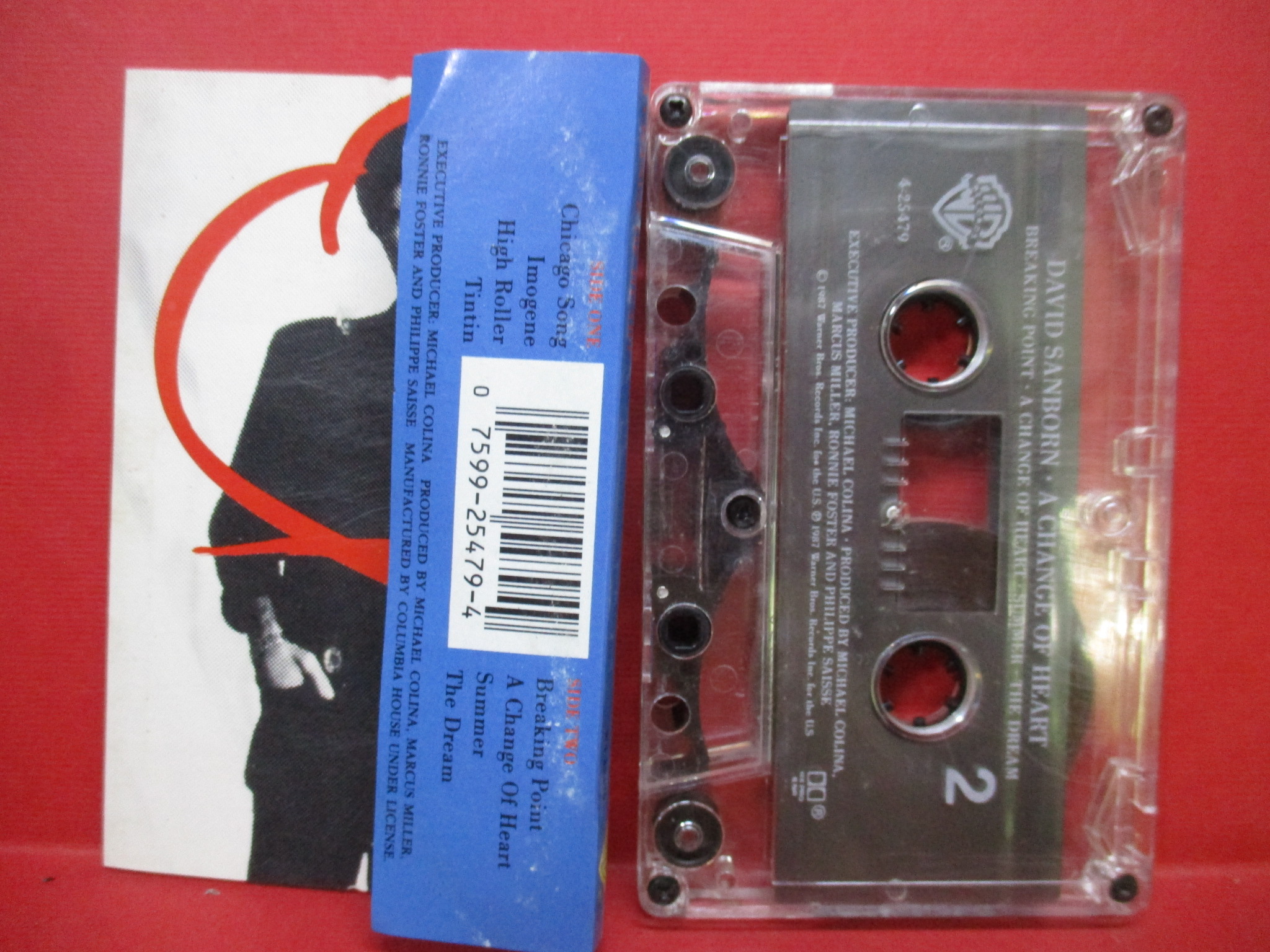 เทปเพลงสากล David Sanborn - A Change Of Heart