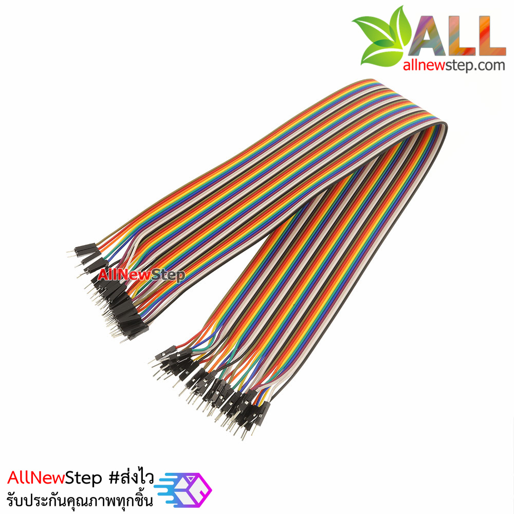 สาย ไฟจัมเปอร์ ผู้-ผู้ ยาว 40cm. จำนวน 40 เส้น