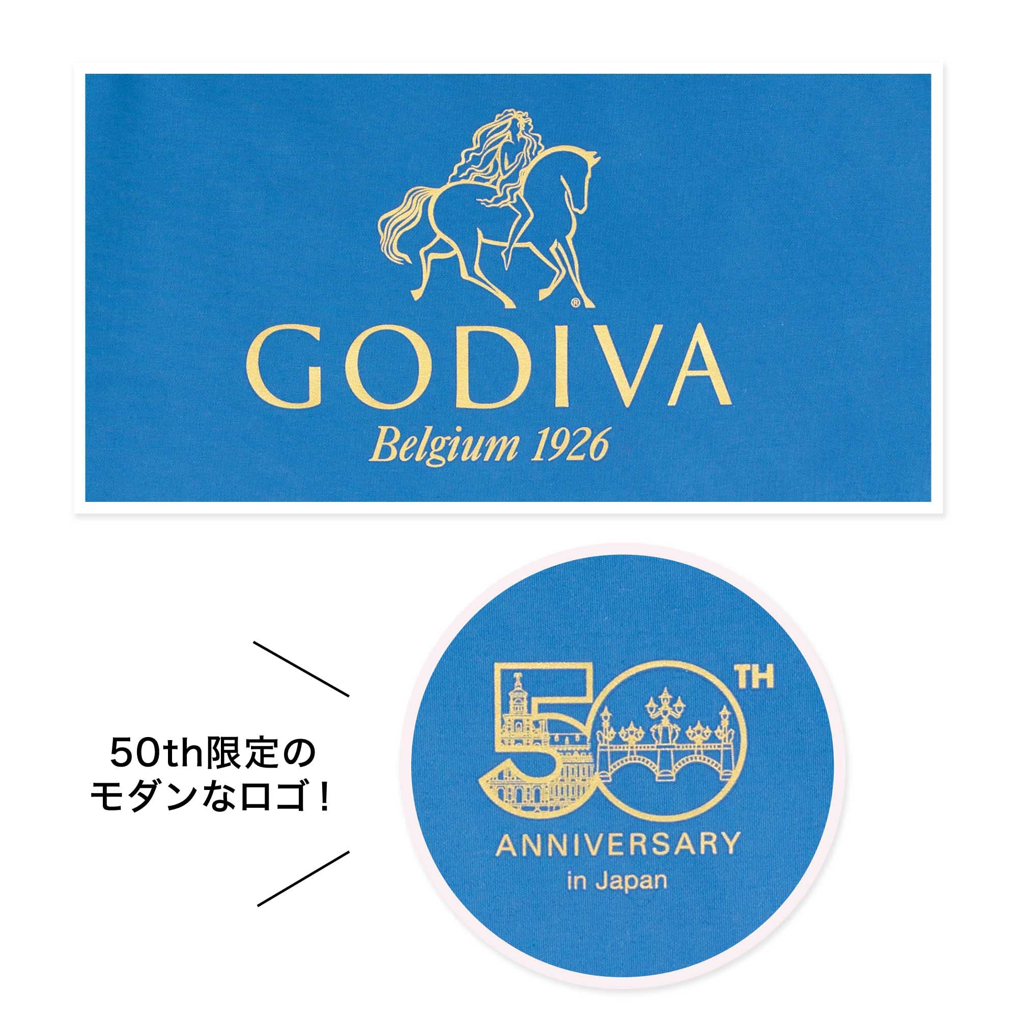 🟠พร้อมส่ง GODIVA 50th anniversary in Japan กระเป๋าถือ สุดหรูพร้อมช่องกระเป๋าเก็บความเย็น