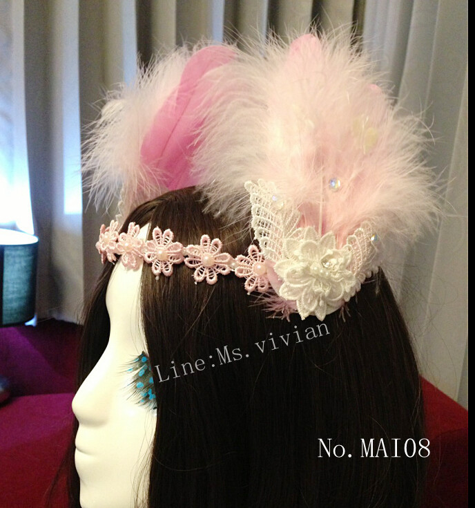 MAI08 มงกุฎขนฟู (งาน handmade)**สินค้ามีจำกัดในเเต่ละล๊อต**