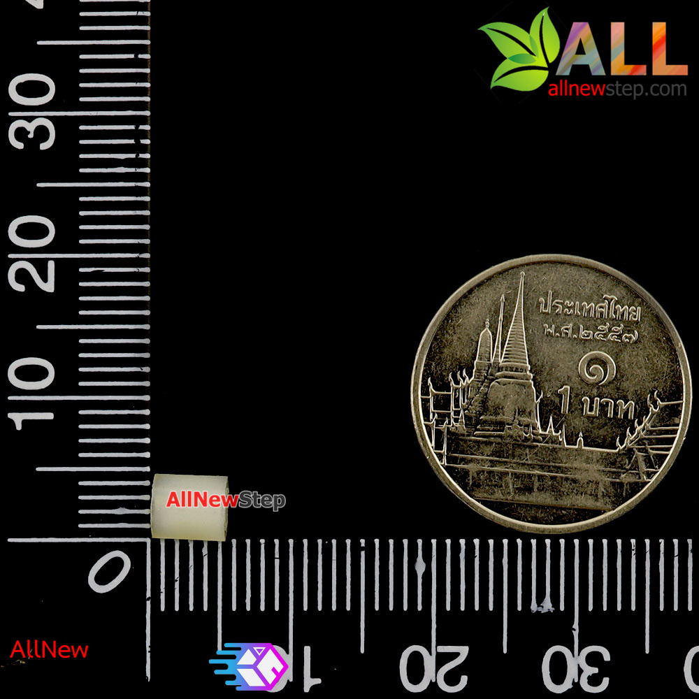 เสาน็อตไนลอน NUT Nylon M2 ขนาด 5mm สีขาว จำนวน 1 ชิ้น