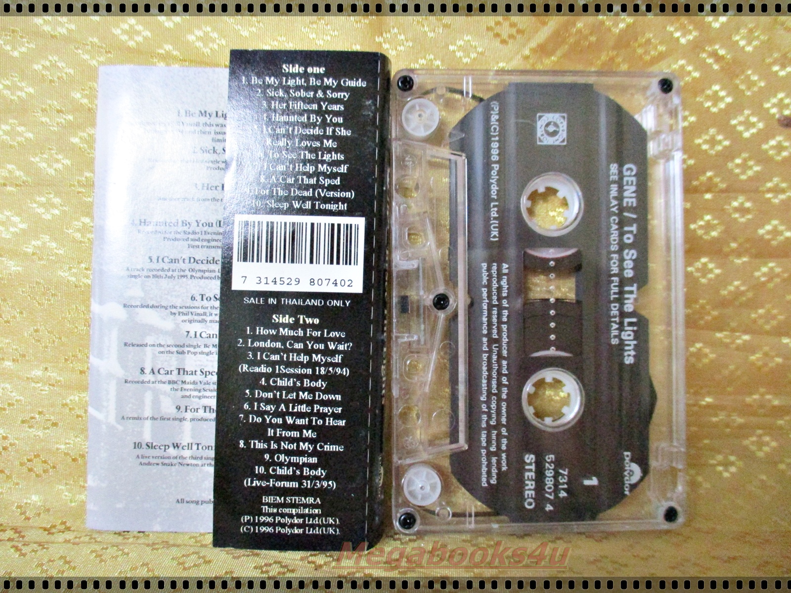 เทปเพลงสากล GEN อัลบั้ม TO SEE THE LIGHTS