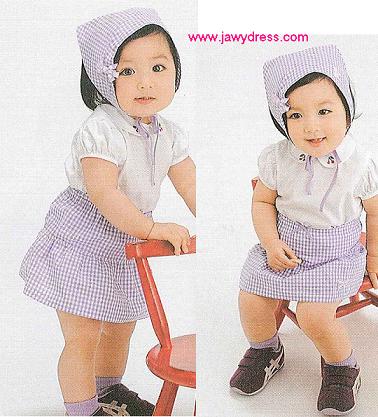 แพทเทิร์นตัดกระโปรงเด็ก พร้อมผ้าคาดผม