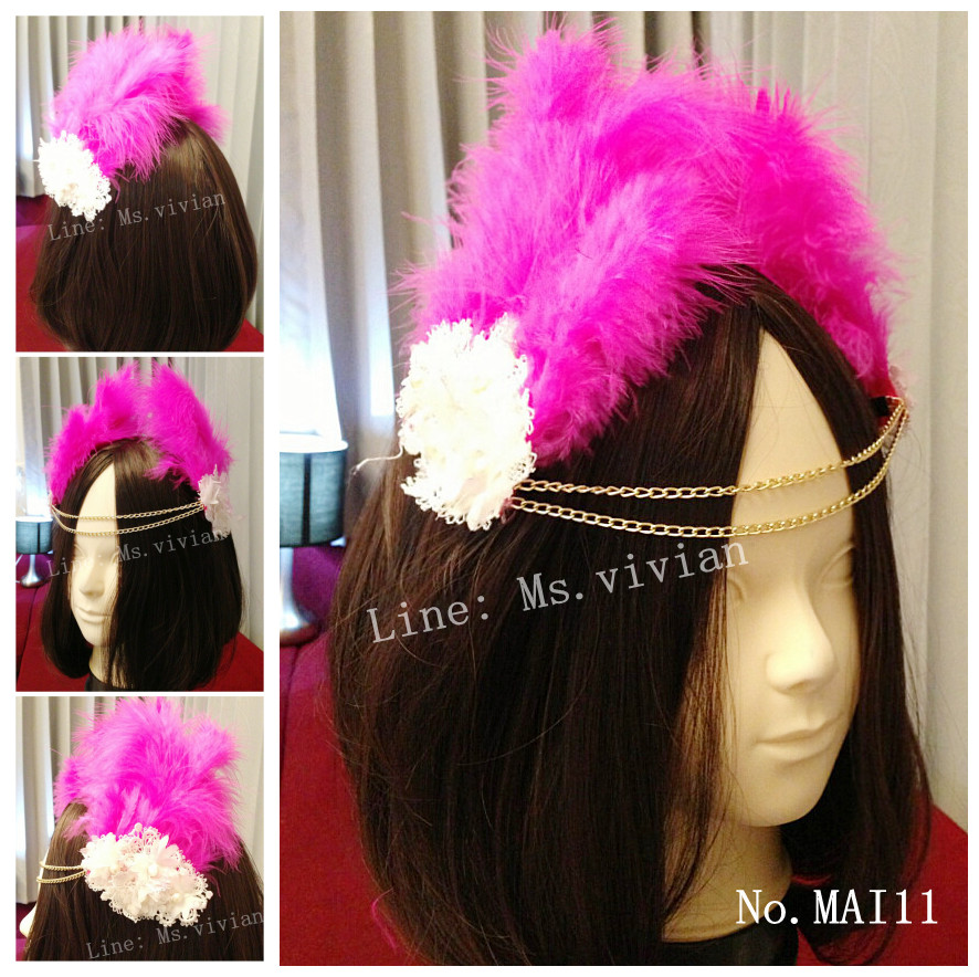 MAI11 มงกุฎขนฟู เเบบคาดหน้าผาก (งาน handmade)**สินค้ามีจำกัดในเเต่ละล๊อต**