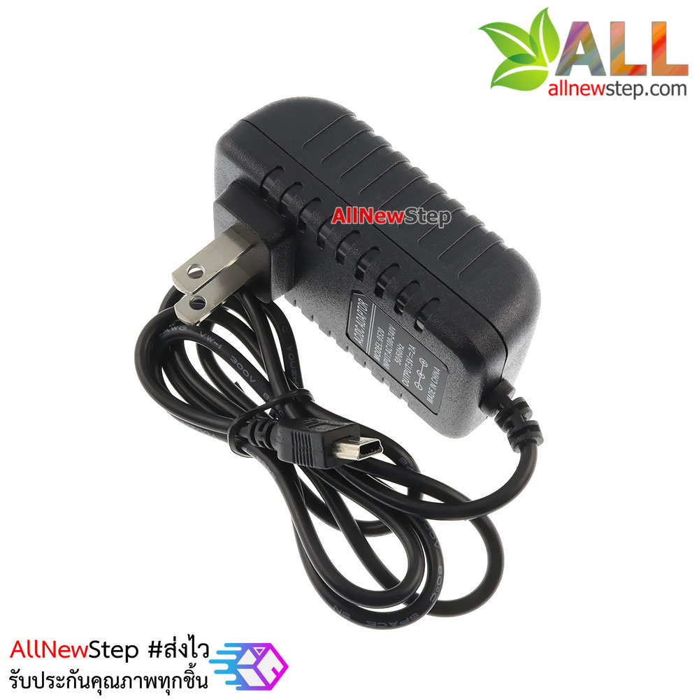 Power Adapter 5V 1.5A อะแดปเตอร์ 5V กระแสช่วงพีคสูงสุด 2A หัวแจ๊ค mini usb