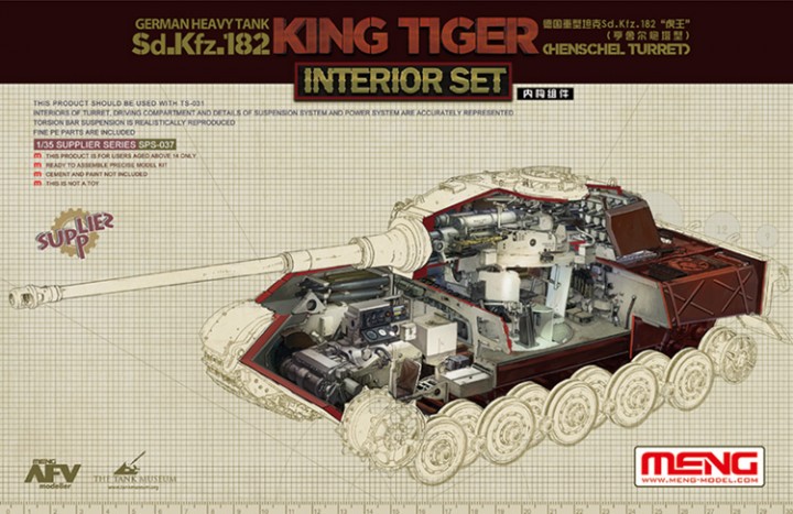 1/35 German Heavy Tank Sd.Kfz.182 "King Tiger" (Henschel Turret) Interior Set