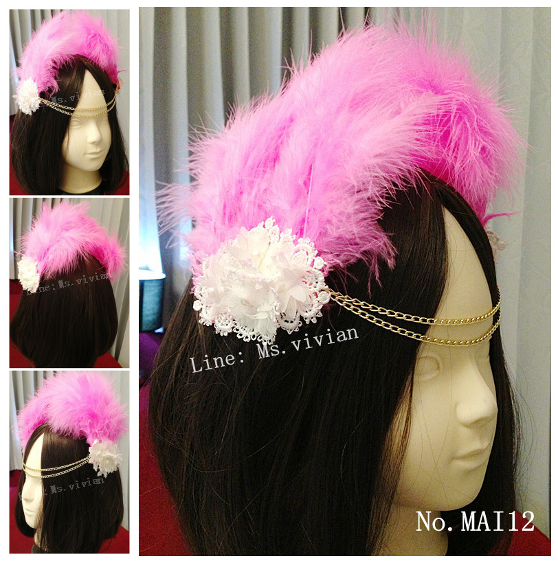 MAI12 มงกุฎขนฟู เเบบคาดหน้าผาก (งาน handmade)**สินค้ามีจำกัดในเเต่ละล๊อต**