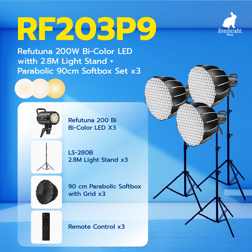 Refutuna 200Watt Bi-Color Set 3X