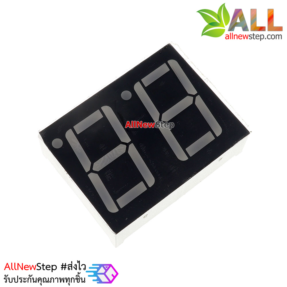 7 Segment 0.56 นิ้ว Common Anode 2 digit Red ไฟ 7 segment 0.56 2 หลัก สีแดงแบบไฟบวกร่วม 5621B
