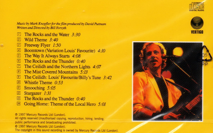 CD,Mark Knopfler - Local Hero (Remastered)(HDCD)