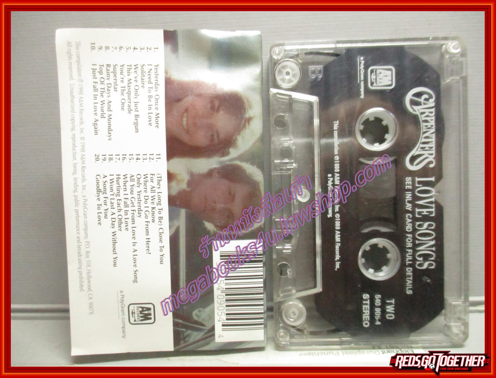 เทปเพลงสากล CARPENTERS อัลบั้ม LOVE SONGS