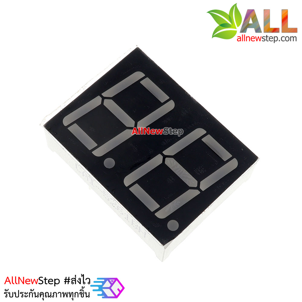 7 Segment 0.56 นิ้ว Common Anode 2 digit Red ไฟ 7 segment 0.56 2 หลัก สีแดงแบบไฟบวกร่วม 5621B