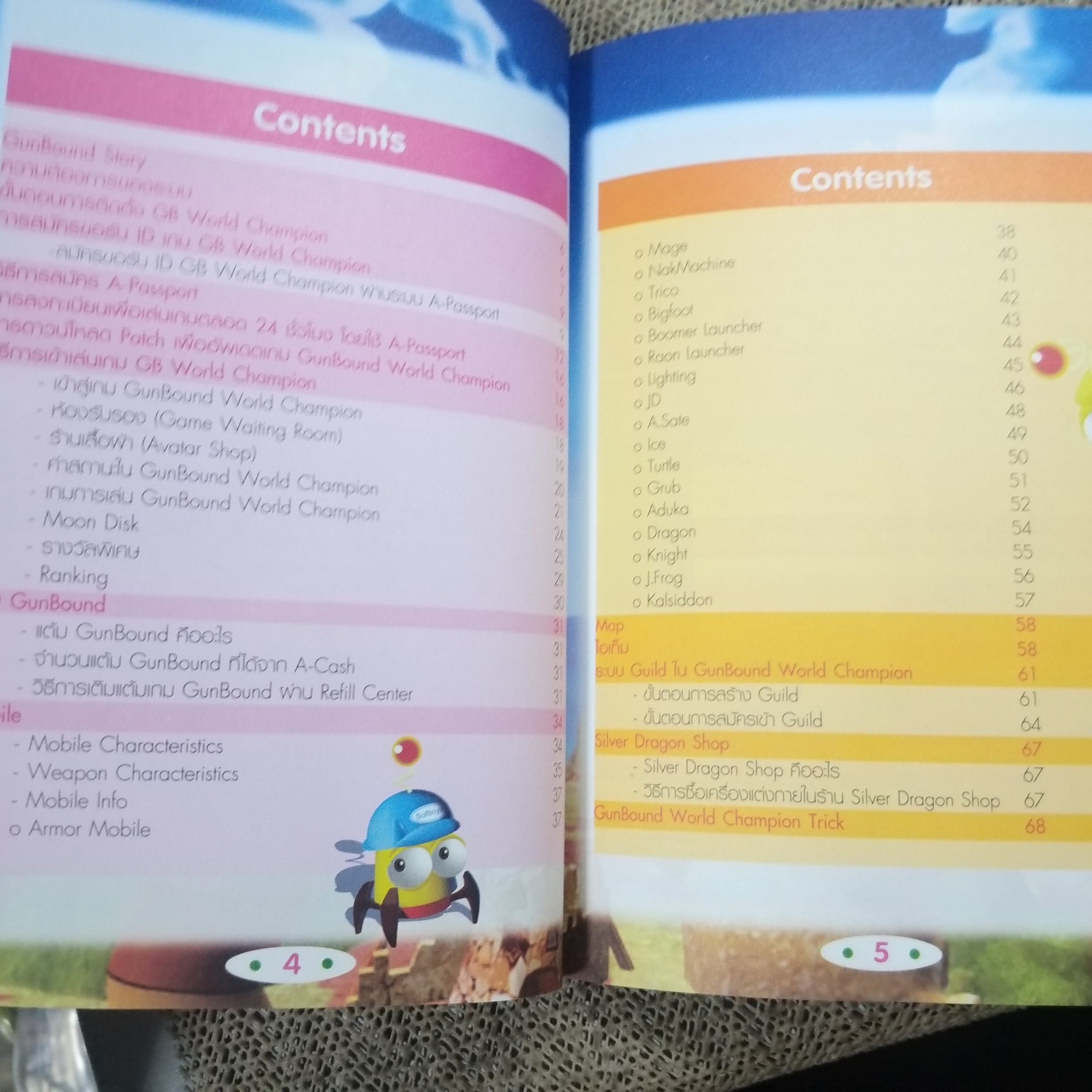 คู่มือเกมส์ คู่มือสำหรับผู้เริ่มต้น GUN BOUND WORLD CHAMPION