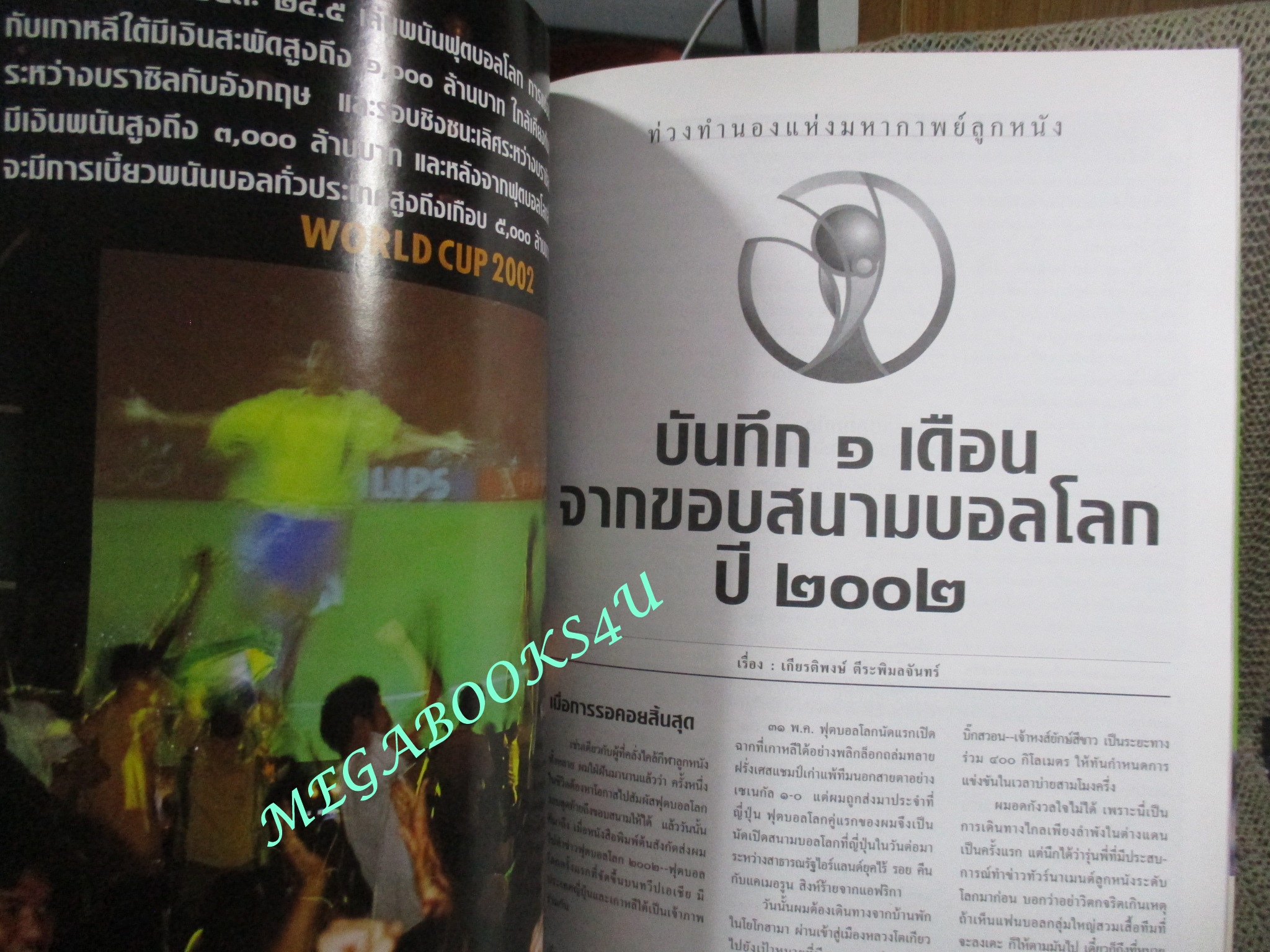 นิตยสารสารคดี ฉบับที่209 ปี2545 ฟุตบอลโลกปี2002 พระที่นั่งวิมานเมฆ แมลงสวยบนดอยสูง