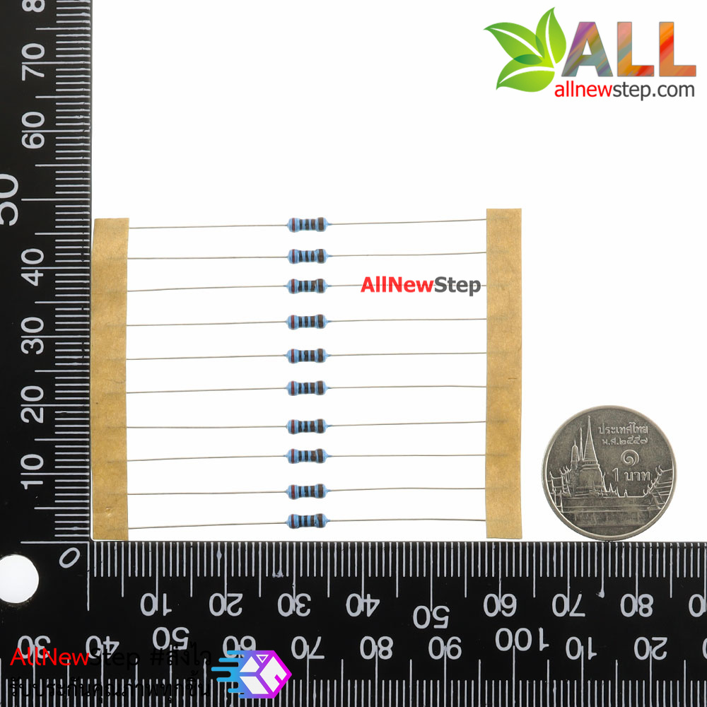 ตัวต้านทาน 1.2 K 1/4W Metal film 1.2k 1% จำนวน 10 ชิ้น