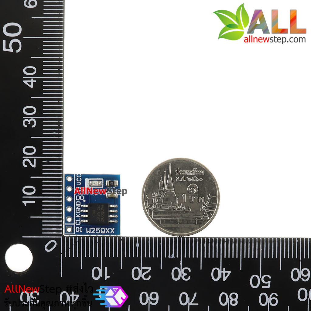 หน่วยความจำ EEPROM W25Q128 128Mbit 16MByte large capacity FLASH storage module SPI interface