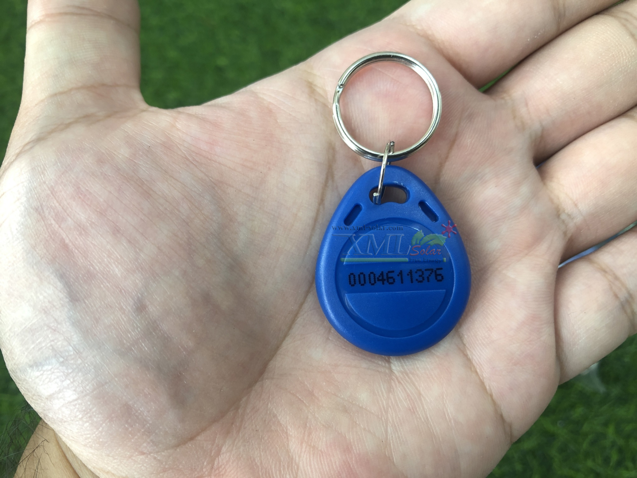 พวงกุญเเจคีย์การ์ด Keytag (Proximity 125Khz.) (เเบบหยดน้ำ ยี่ห้อ mango)(สีน้ำเงิน)