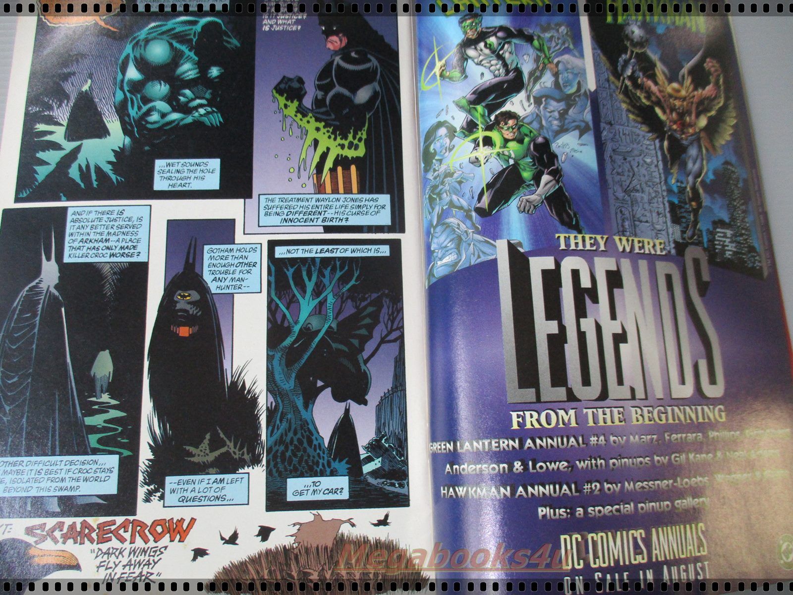 การ์ตูน DC comics การ์ตูนภาษาอังกฤษ แบทแมน BATMAN ฉบับที่ 522 ตอน SWAMP THINGS ปี2539
