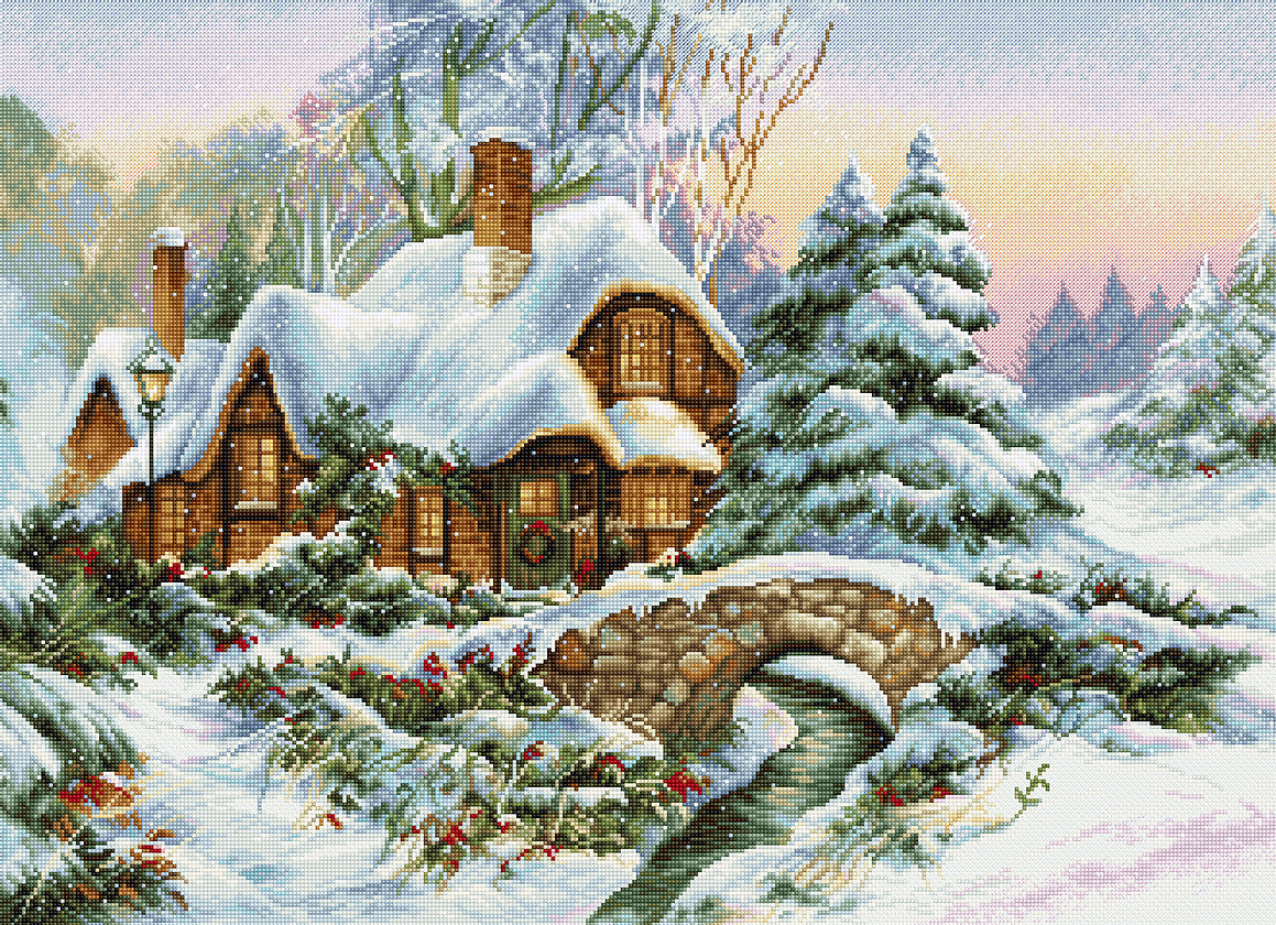 Luca-S ชุดปัก Winter landscape