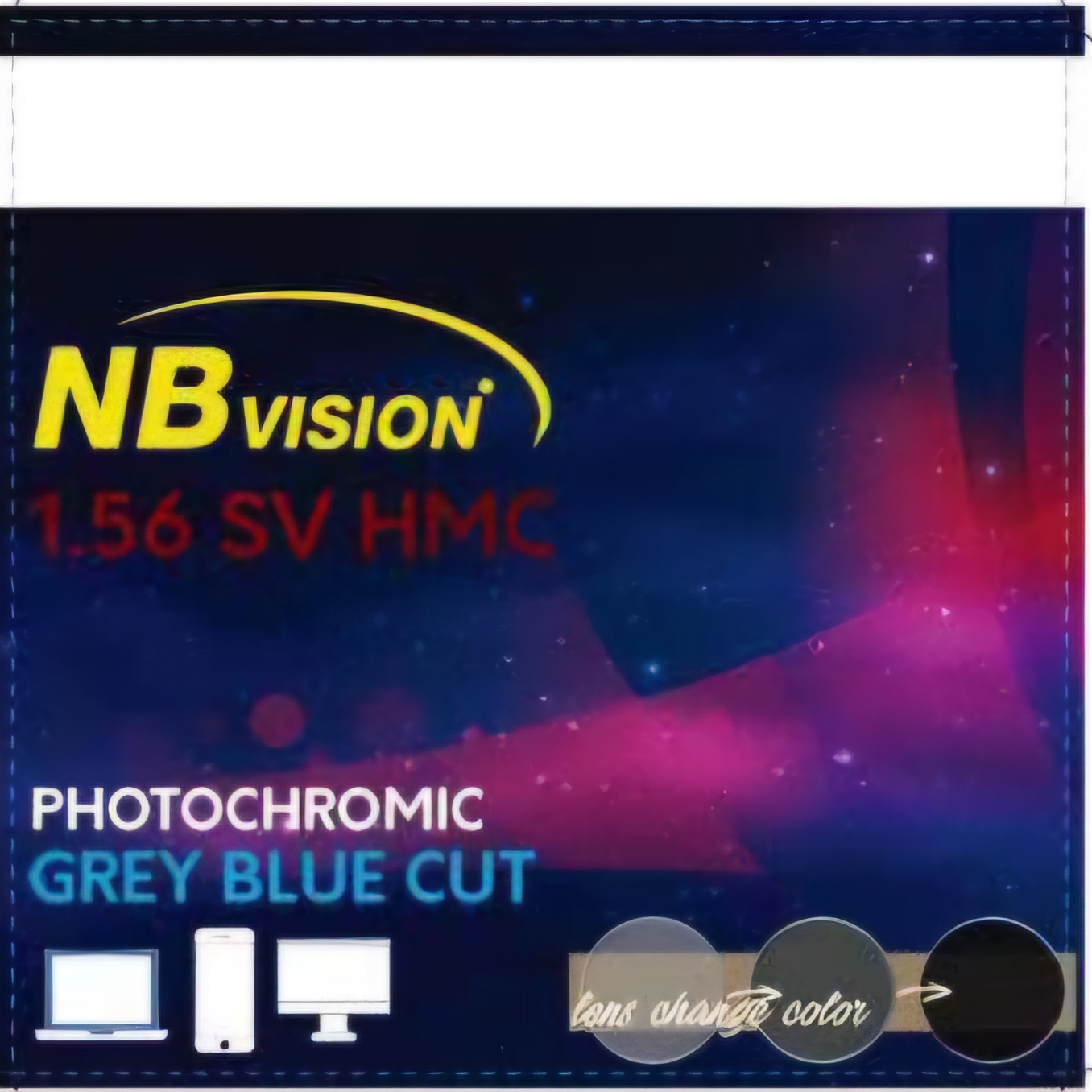 NBVISION LENS 1.56 Blue Photo