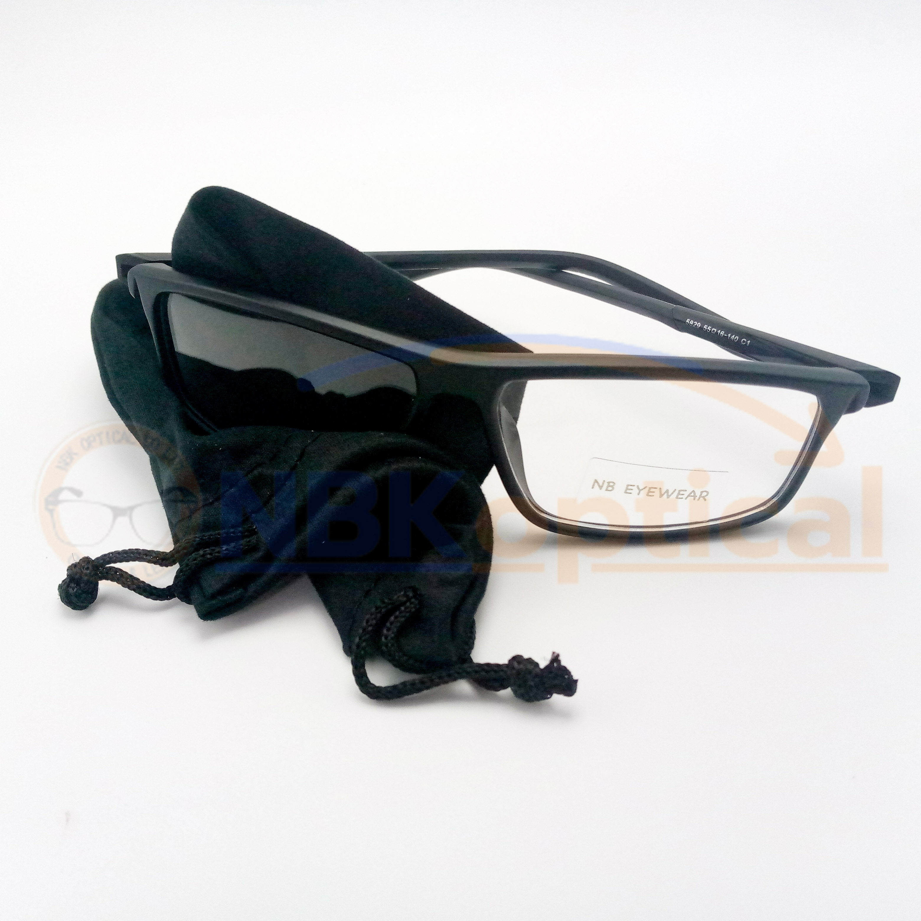 ถุงผ้าใส่แว่น (เช็ดแว่นได้ในตัว) หูรูด