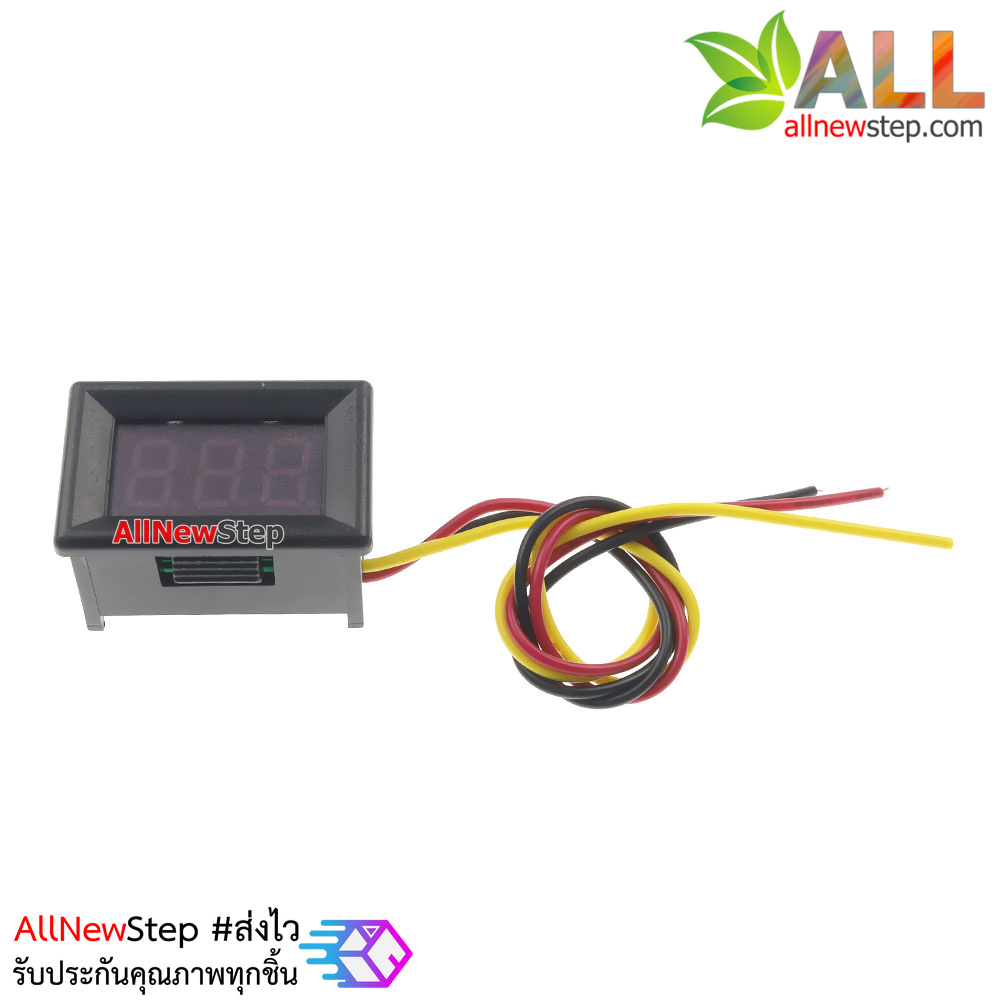 DC volt meter 0.36 นิ้ว 0-100V โวลต์มิเตอร์ 0-100V ขนาด 0.36 นิ้ว สีน้ำเงิน