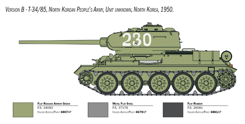 1/35 T-34/85 Korean War