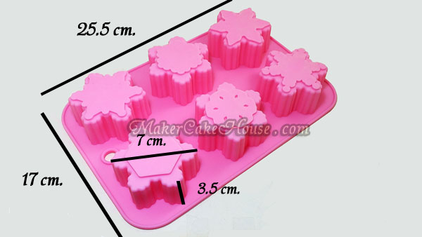 พิมพ์ซิลิโคนลายเกร็ดหิมะ