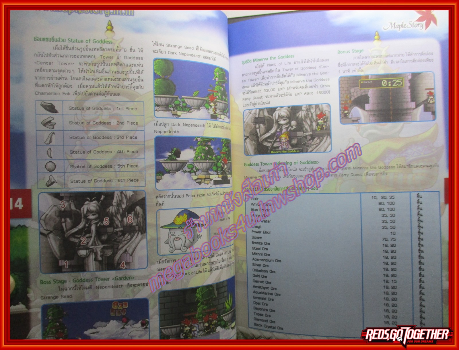 หนังสือคู่มือเฉลยเกมส์ MAPLE STORY (THAI MAP SIAM)