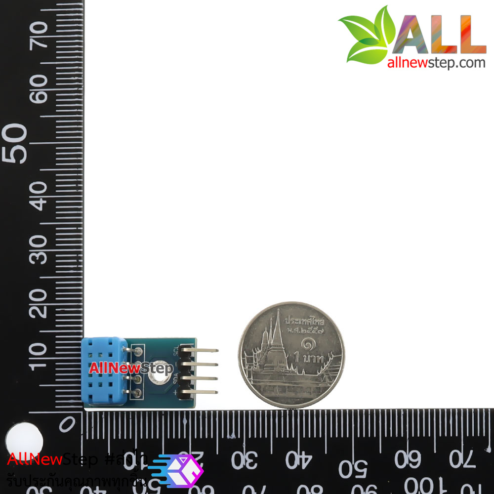 DHT12 Sensor เซนเซอร์ความชื้นและอุณหภูมิ แบบ I2C พร้อมสายไฟ