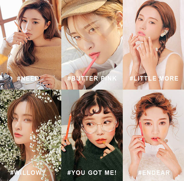 3CE DRAWING LIP PEN KIT เซ็ตลิปดินสอสี