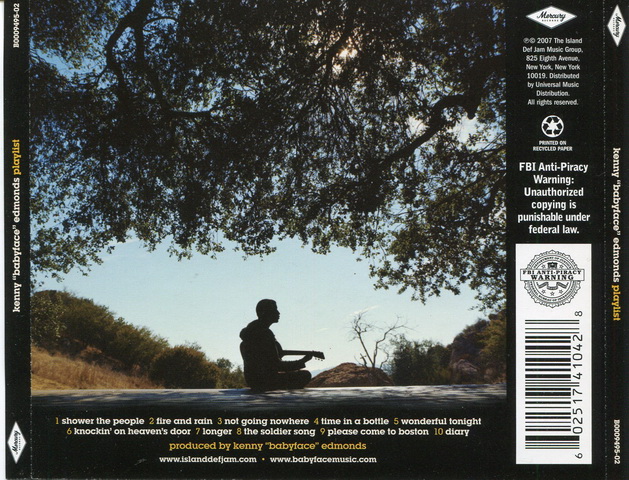 CD,Babyface - Playlist(เจาะรูปปกหลัง)