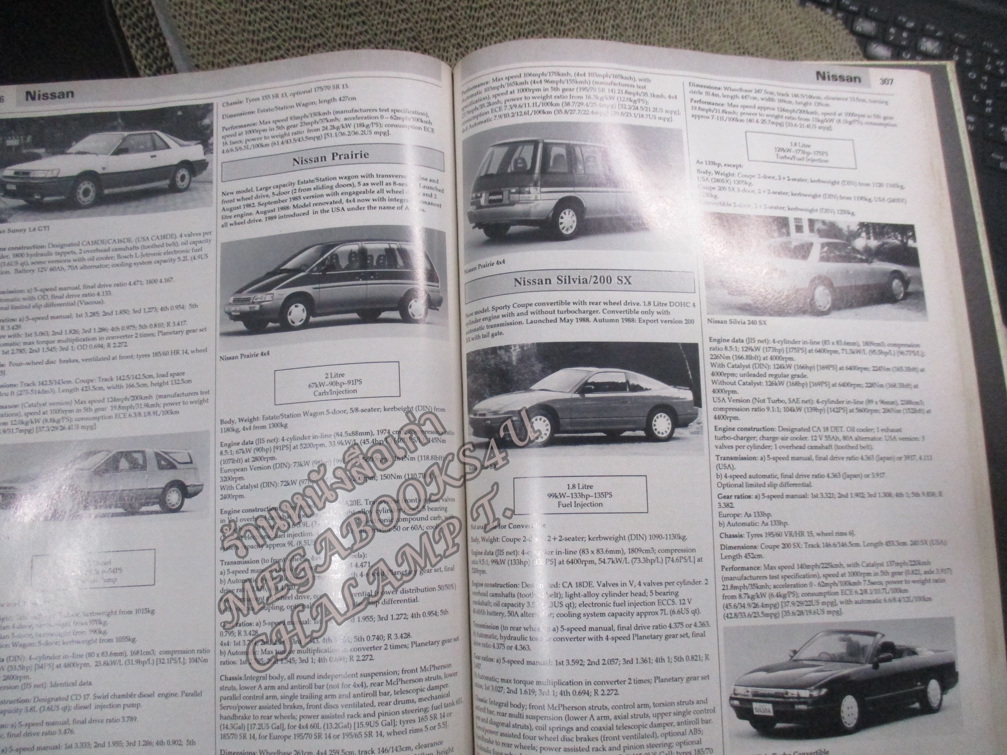 หนังสือข้อมูลรถ คู่มือรถประจำปี1989 ภาษาอังกฤษ CARS INTERNATIONAL 1989
