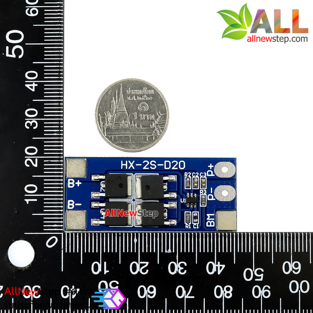 18650 โมดูลชาร์จถ่าน lithium battery 18650 2 ก้อน 7.4V 13A