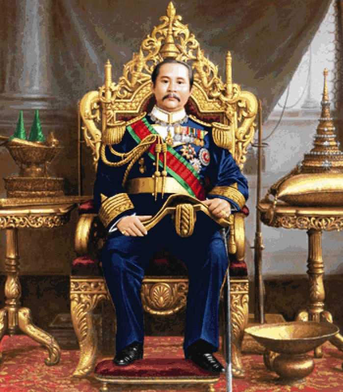 รัชกาลที่ 5 ประทับบนบัลลังค์ (เล็ก-แนวตั้ง)