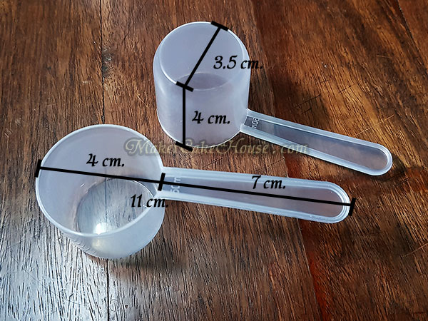 ช้อนสคูปตวงอาหารเสริม เวย์โปรตีน หรือส่วนผสม 50 ml. ( ราคา 10 ชิ้น )