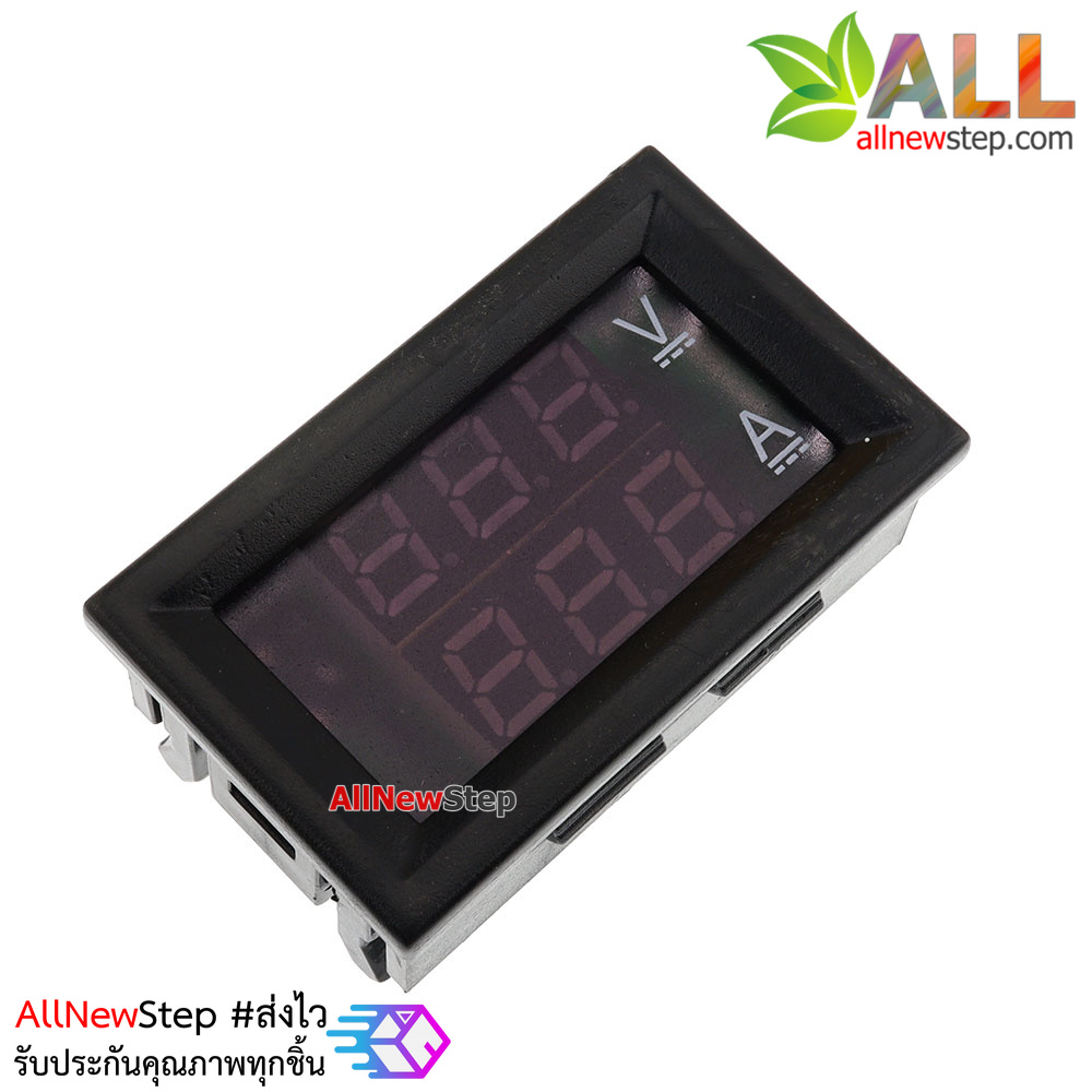 Digital Voltage and Current Meter DC0-100V 10A LED DC Dual Display ดิจิตอลโวลต์+แอมป์มิเตอร์ DC 0-100V 10A