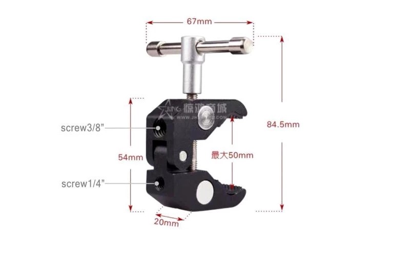ก้ามปูเหล็ก Crab Clamp 1/4 & 3/8"