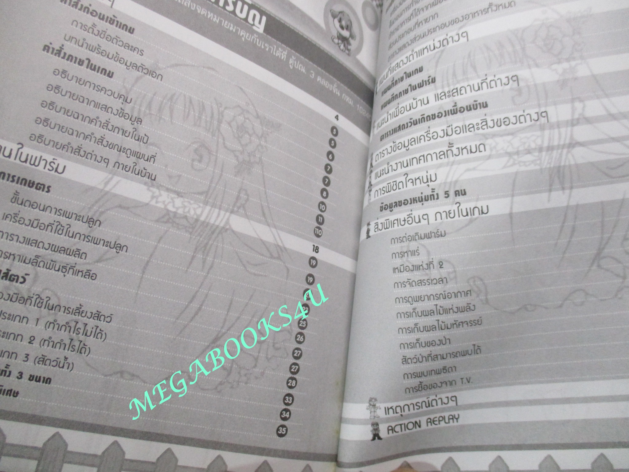 คู่มือเกมส์ HARVEST MOON FOR GIRL ตำหนิ สันและตามขอบปก เยินเล็กน้อย