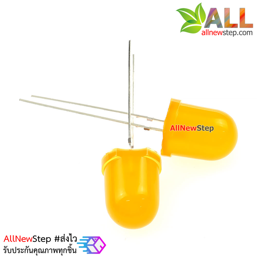 LED 10MM LED สีส้ม จำนวน 2 ดวง