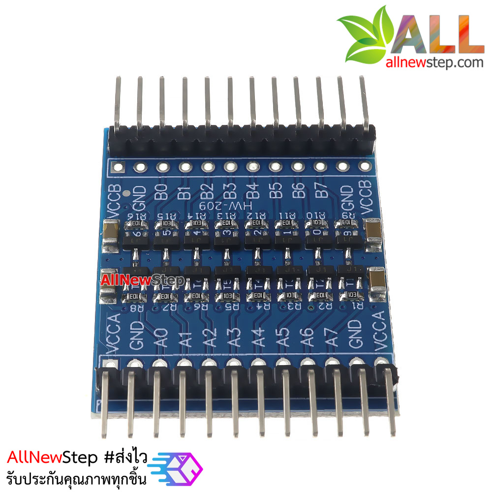 โมดูลแปลงสัญญาณ 3.3V-5V 8 ช่อง logic Bi-directional logical voltage conversion 3.3V-5V IIC UART SPI TTL module