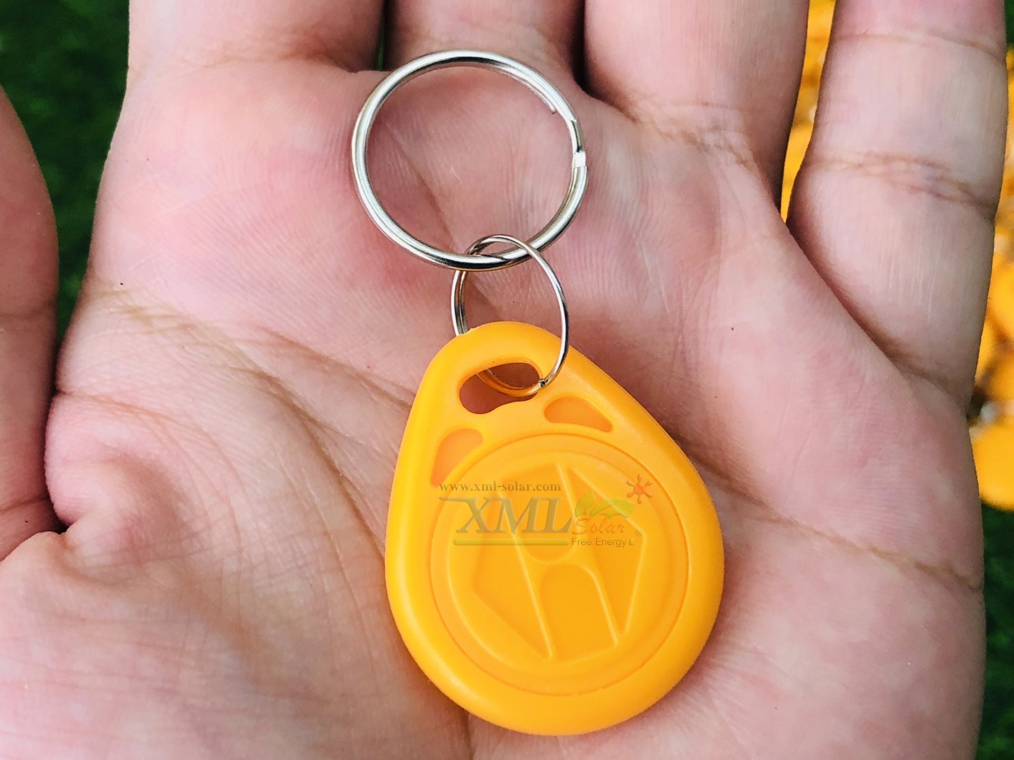 พวงกุญเเจคีย์การ์ด Keytag (Proximity 125Khz.) (เเบบหยดน้ำ ยี่ห้อ mango)(สีเหลือง)