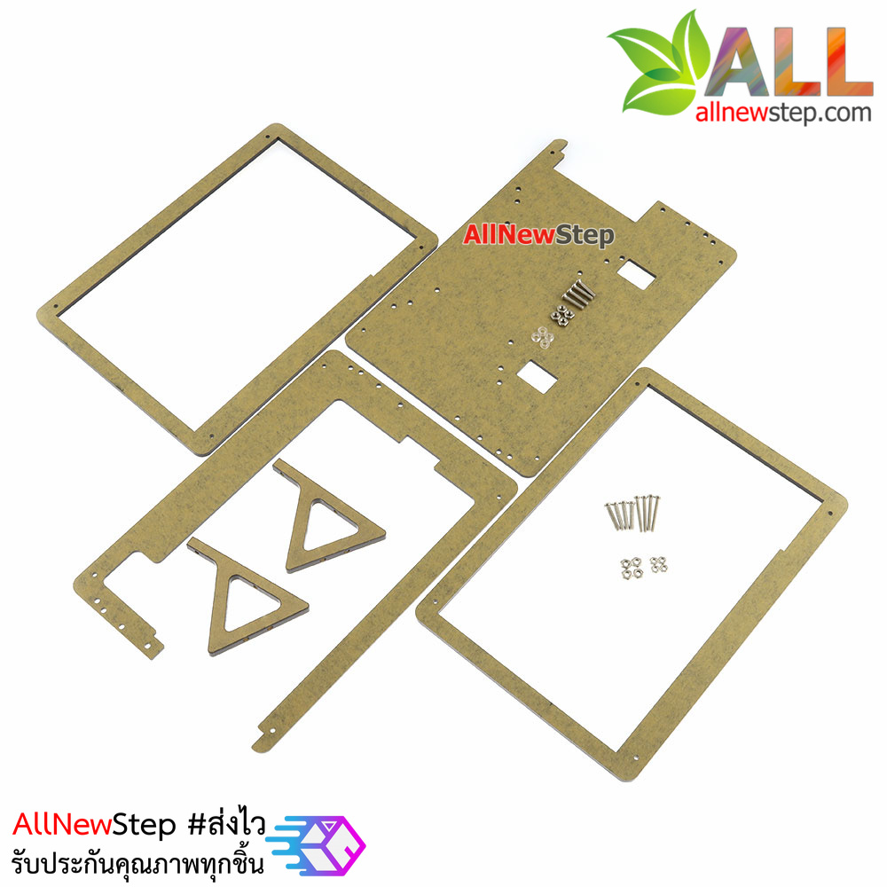 เคสที่ตั้งจอ LCD 7 นิ้ว HDMI Touch Screen Display ชุดเคสตั้งจอ Raspberry Pi สีดำ