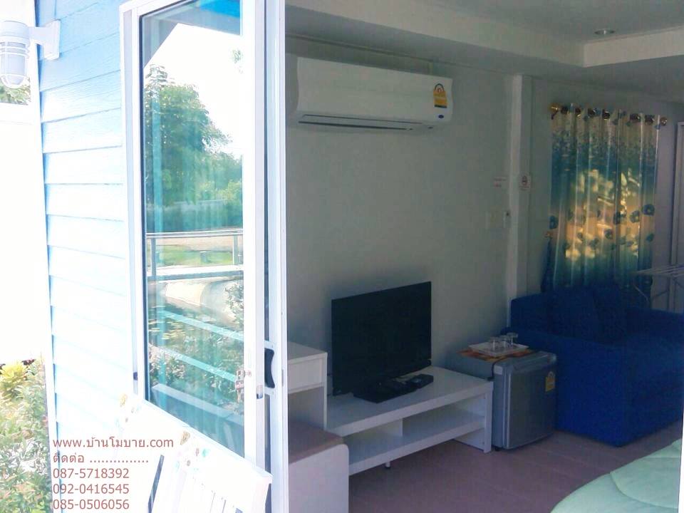 บ้านขนาด 4*6 ม. พร้อมระเบียง 2*4 ตรม (1 ห้องนอน 1 ห้องน้ำ 1 ห้องนั่งเล่น)
