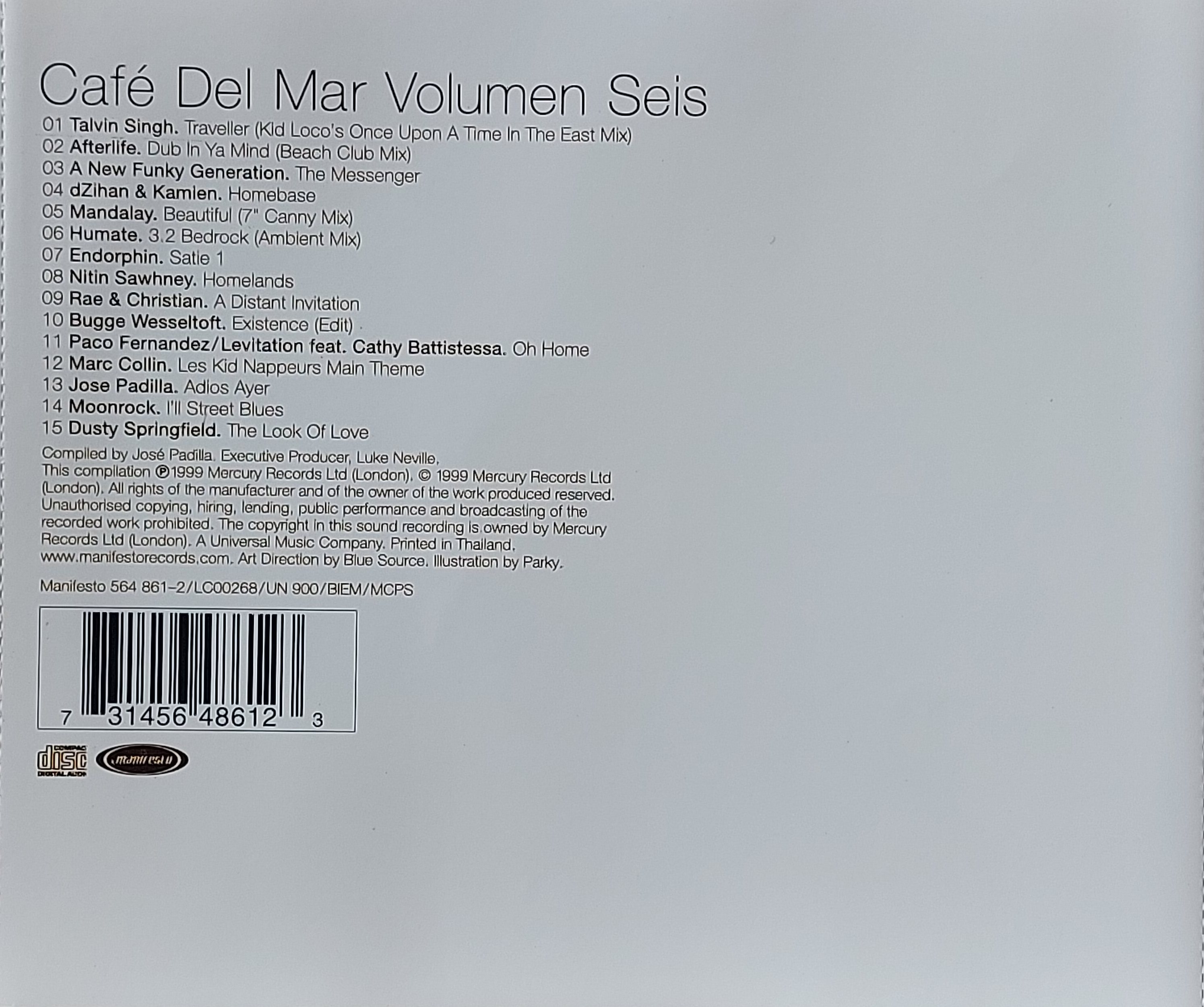 CD,Café Del Mar Volumen Seis (Various Artists)(1999)(Thai)
