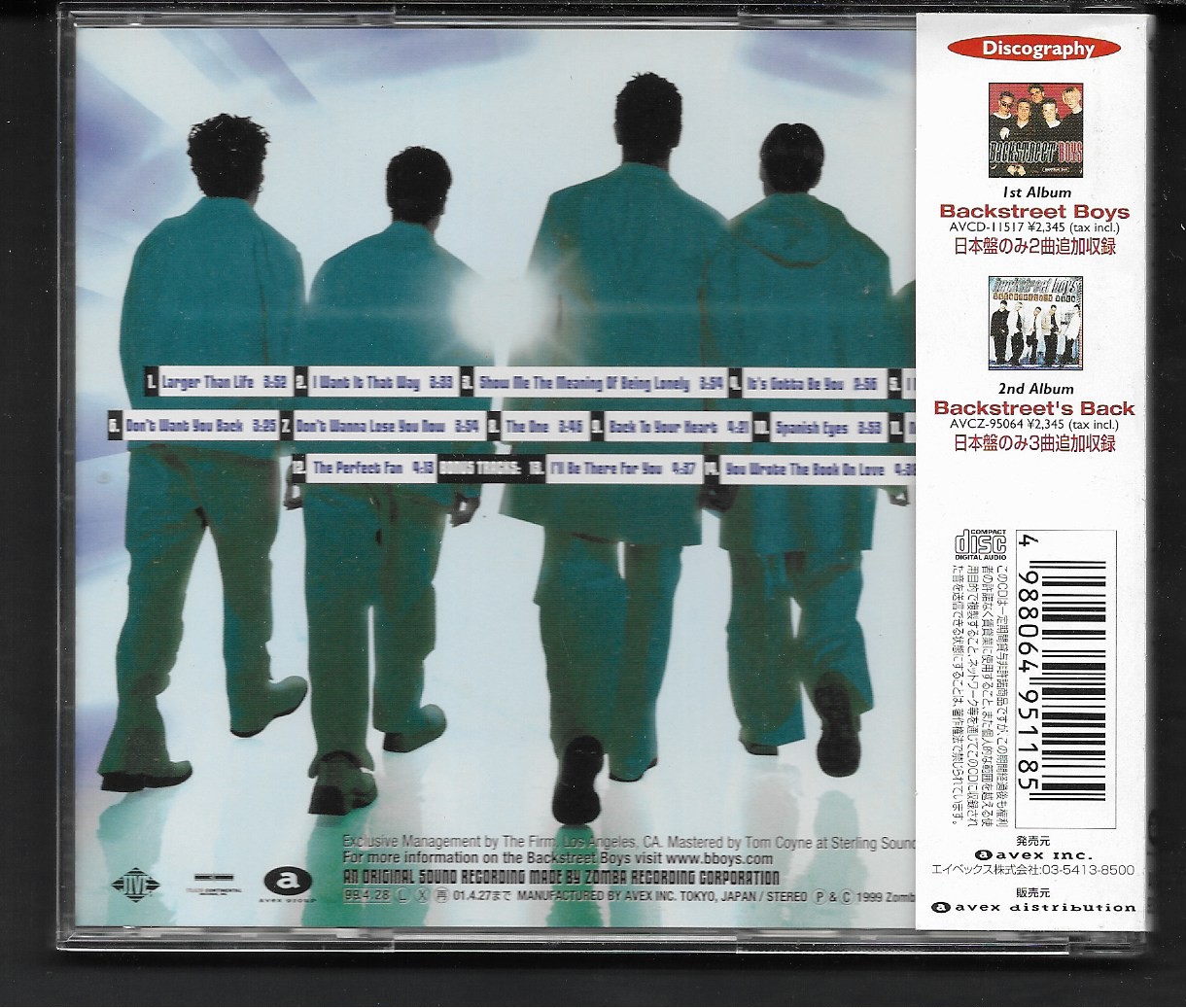 Used CD,Backstreet Boys - Millennium (A+)(1999)(Japan)