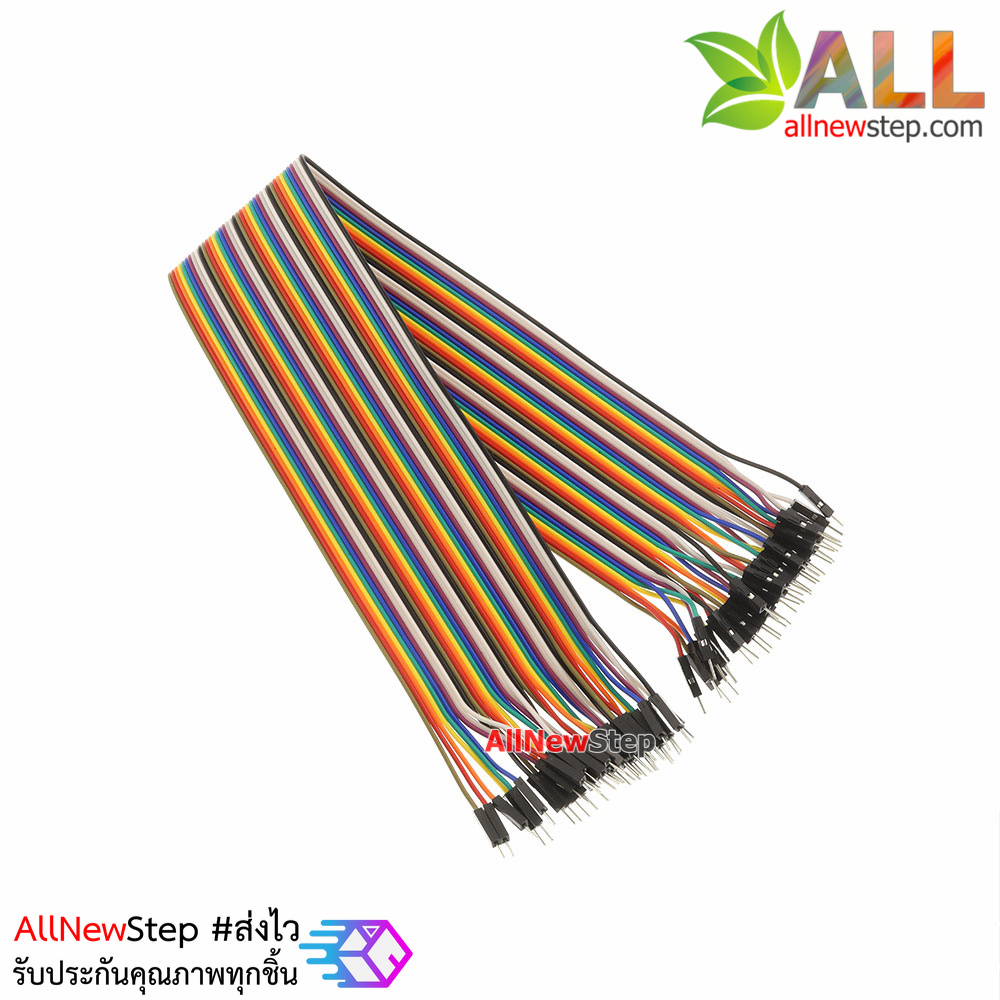 สาย ไฟจัมเปอร์ ผู้-ผู้ ยาว 40cm. จำนวน 40 เส้น