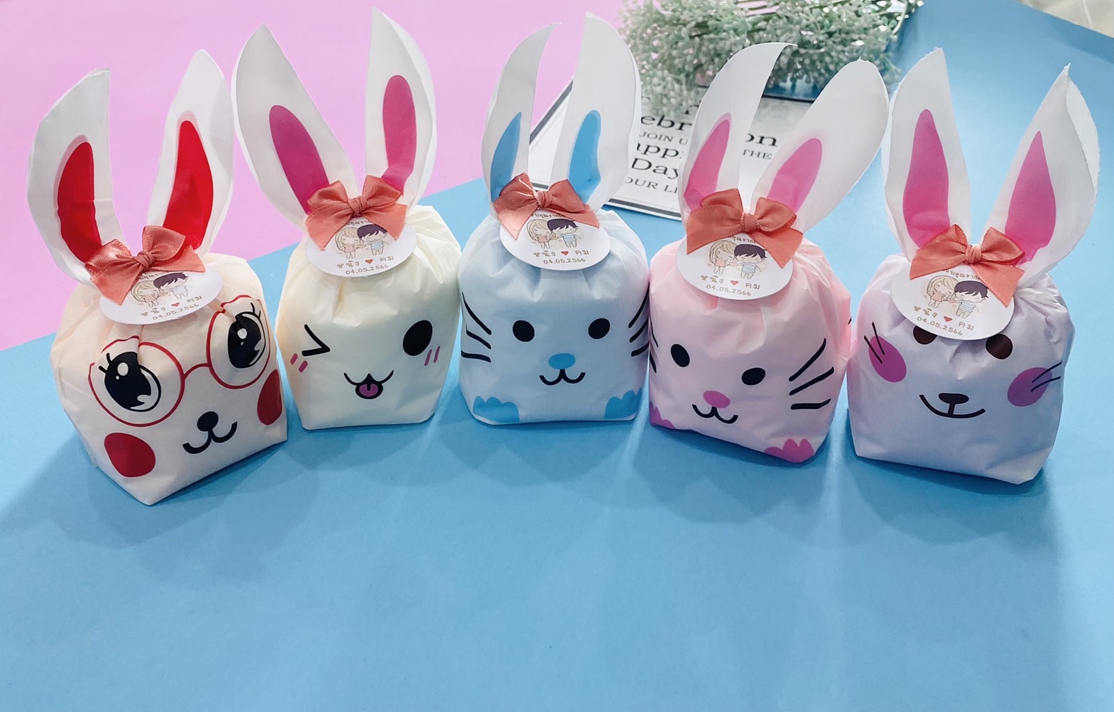 ราคาพิเศษ !! ผ้าขนหนูนาโนแพ็คถุงหูกระต่าย